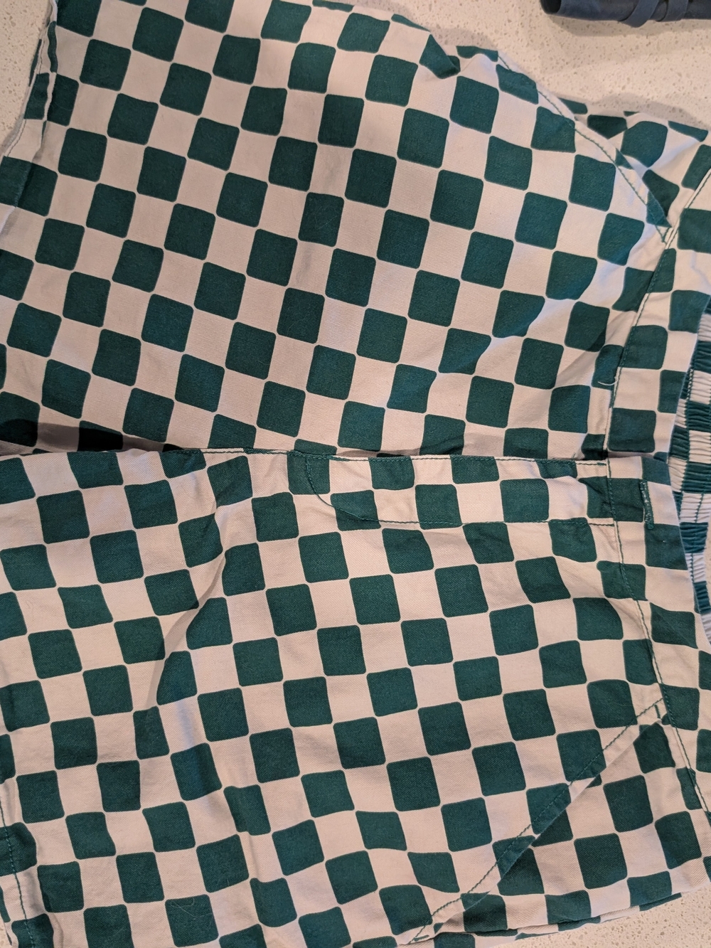 wild fable Teal and White Checkered Shorts